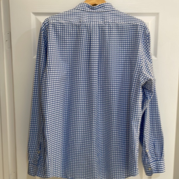 Polo by Ralph Lauren gingham plaid,  powder blue check. Custom fit XL SHARP - Picture 4 of 4